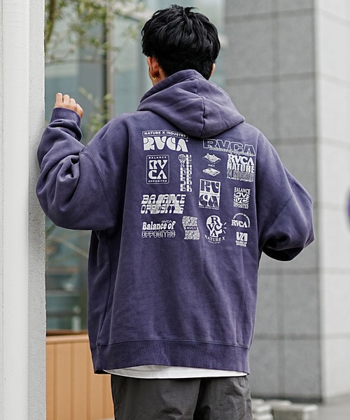 「RVCA」 プルオーバーパーカー S ブラック メンズ_画像9