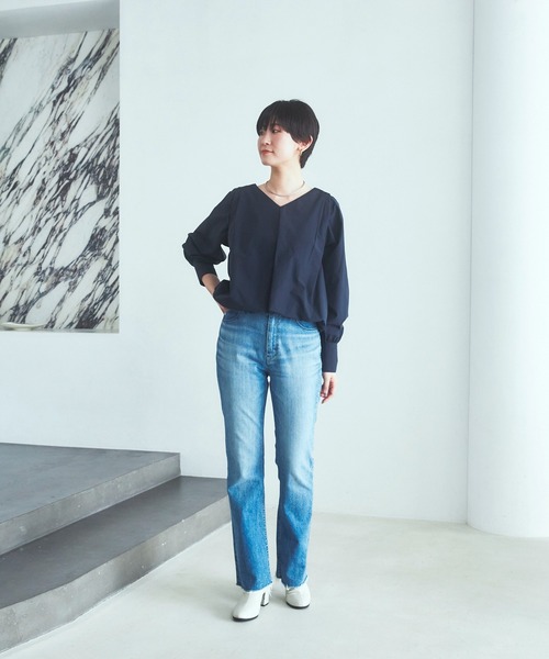 YANUK（ヤヌーク） デニムパンツ 22inch ブルー レディース : ZOZOTOWN