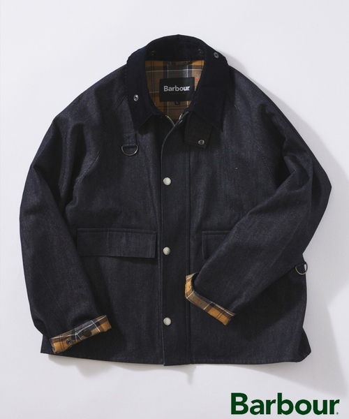 Barbour（バブアー） デニムジャケット MEDIUM ネイビー メンズ