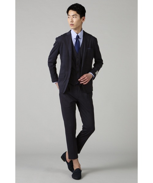「HIGH STREET」 ジレ L ネイビー メンズ_画像4