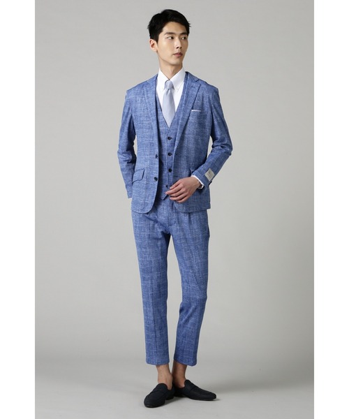 「HIGH STREET」 ジレ L ネイビー メンズ_画像6