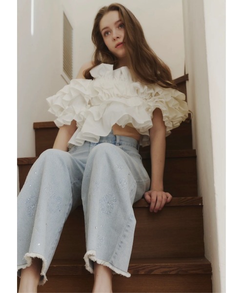 キャミソール airy bloom topsの画像
