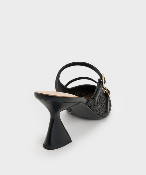 CHARLES ＆ KEITH（チャールズ&キース） パンプス ミュール ラフィア