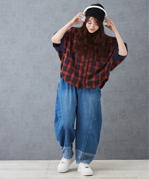 「CUBE SUGAR」 半袖ブラウス M ブラック レディース_画像6