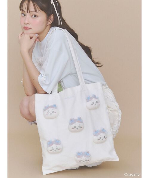 merry jenny（メリージェニー） トートバッグ ハチワレのリボントート