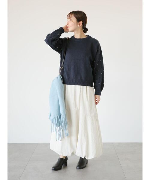 「Te chichi TERRASSE」 フレアスカート F オフホワイト レディース_画像6