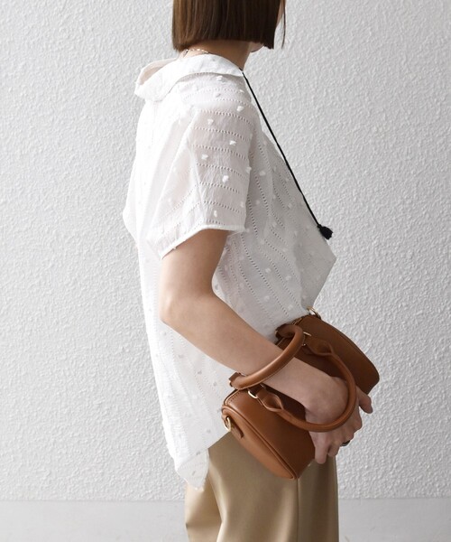 「SHIPS any」 半袖シャツ ONE SIZE ライトブルー レディース_画像5