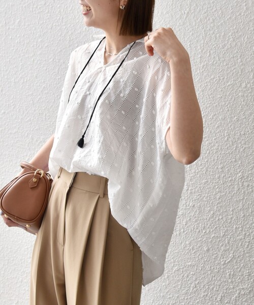 「SHIPS any」 半袖シャツ ONE SIZE ライトブルー レディース_画像8