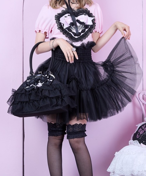 スカート AVENCHUMU Bad princess tulle mini skirt AVENCHUMU スカート Bad princess tulle tiered mini skirt : ZOZOTOWN