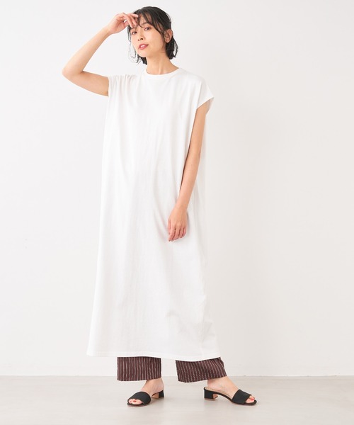 「MICA&DEAL」 半袖ワンピース FREE グレー レディース_画像8