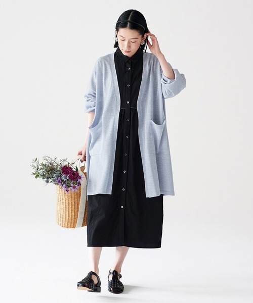 「Sunny clouds」 カーディガン X-LARGE ネイビー レディース_画像2