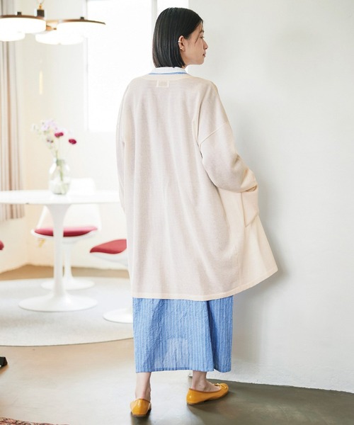 「Sunny clouds」 カーディガン X-LARGE ネイビー レディース_画像9