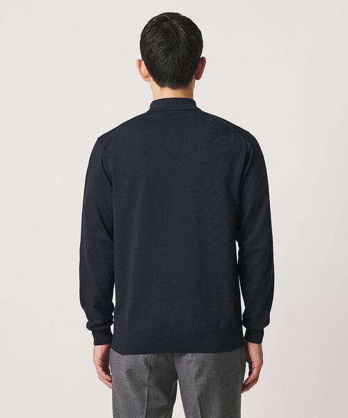 ユナイテッドアローズ　ニットポロ　定価3.3万　ネイビー UNITED ARROWS（ユナイテッドアローズ） セーター ニット ニット