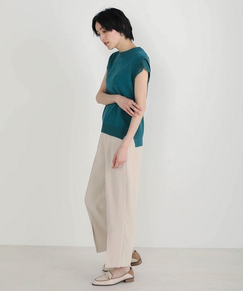 パンツ フロントスリットパンツ レディース 新品 anuans フロント