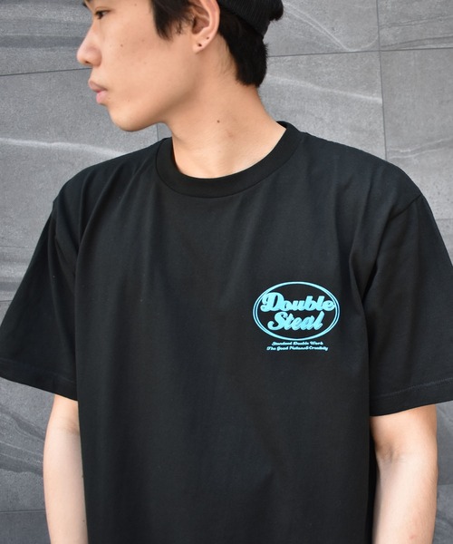 DOUBLE STEAL（ダブルスティール） tシャツ DS 80's LOGO 半袖Tシャツ