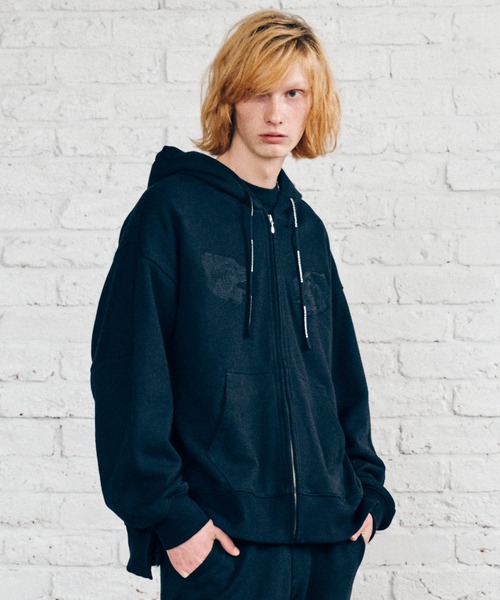 パーカー OVERSIZED TIGER EMBROIDERY 