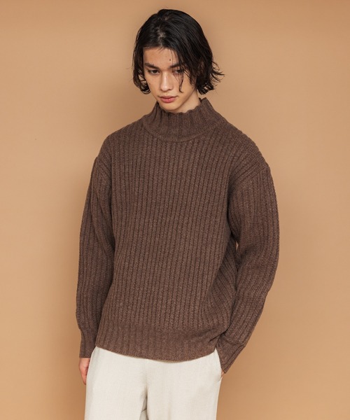 NewAnce セーター ニット 「NewAnce」ヘビーウールモックネック メンズ