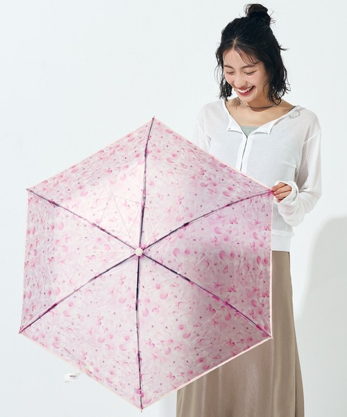 Wpc. 折りたたみ傘 折り畳み 「plantica×Wpc.」フラワーアンブレラ