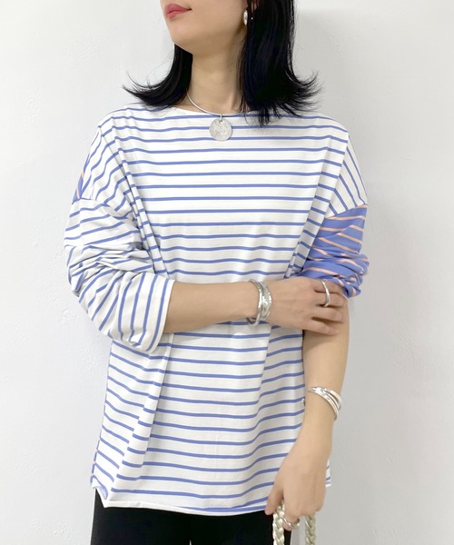 レイチェルコーミー　ボーダーカットソー SHENERY tシャツ Tシャツ クレイジーパターンボーダーカットソー
