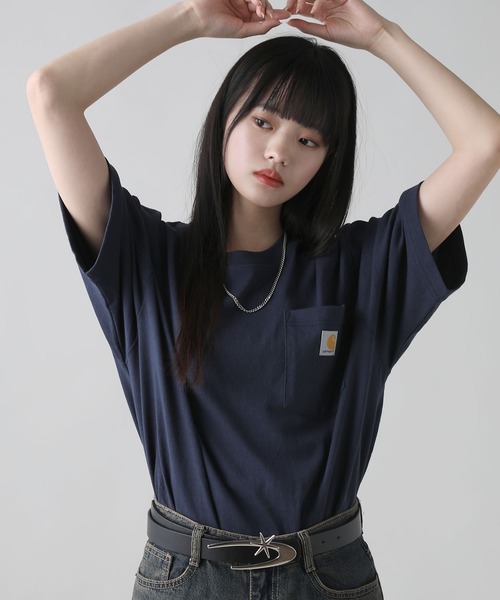 Carhartt（カーハート） tシャツ オーバーサイズ ワンポイントロゴ