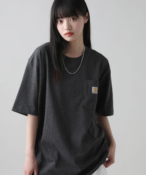 Carhartt（カーハート） tシャツ オーバーサイズ ワンポイントロゴ