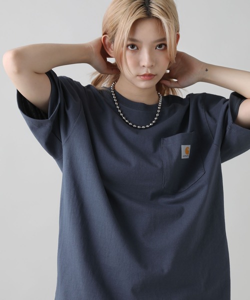 Carhartt（カーハート） tシャツ オーバーサイズ ワンポイントロゴ