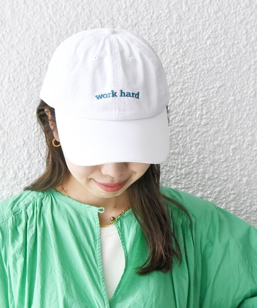 NEWHATTANキャップ newhattan キャップ 帽子 newhattan: ロゴ 刺繍 レディース