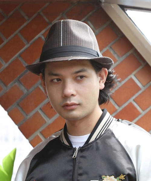 8 帽子 ハット ストライプ中折れハット メンズ レディース : ZOZOTOWN