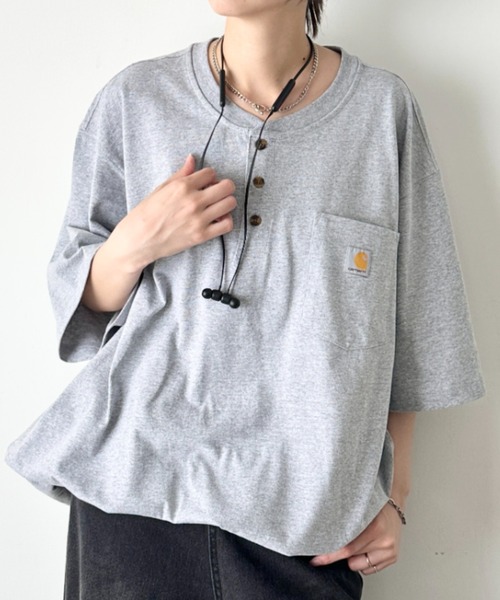 Carhartt（カーハート） ヘンリーネック tシャツ 半袖 /ヘンリーネック