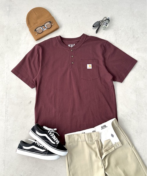 Tシャツ・カットソー CARHARTT S/S POCKET LOOSE T-SHIRT 4FK1352 CARHARTT S/S POCKET LOOSE T-SHIRT 4FK1352 (Carhartt/Tシャツ