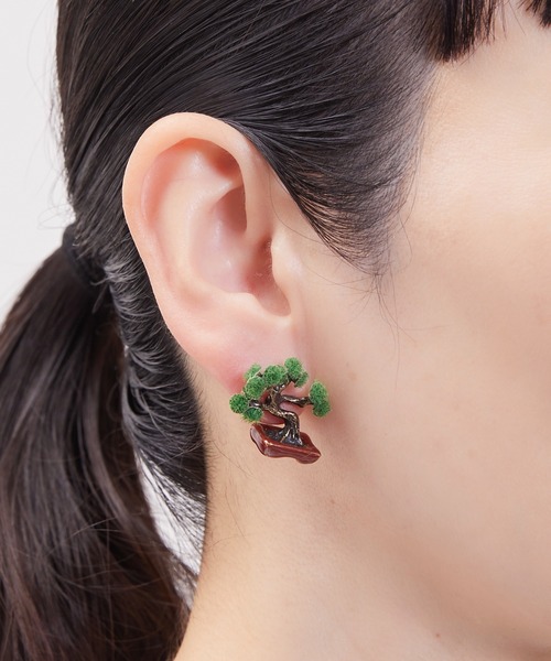 gargle ピアス ガーグル:JAPANシリーズ 盆栽 ピアス レディース