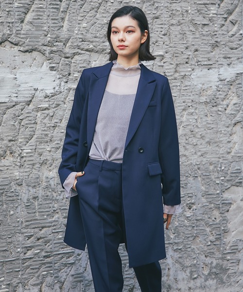 【GRANCY】3点セット(テーラードL＋スラックM＋ロンT M) SMILE ORCHID（スマイルオーキッド） セットアップ 「ウォッシャブル