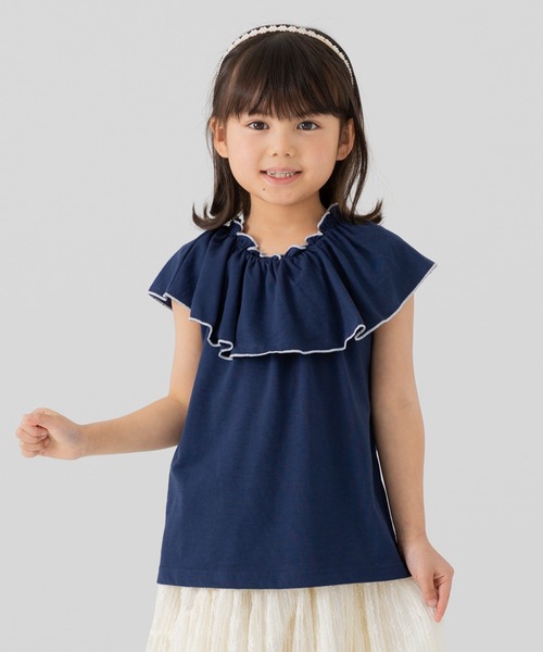 チルチル2/4 無地肩フリルTシャツ｜子供服・ベビー服の通販 chil2