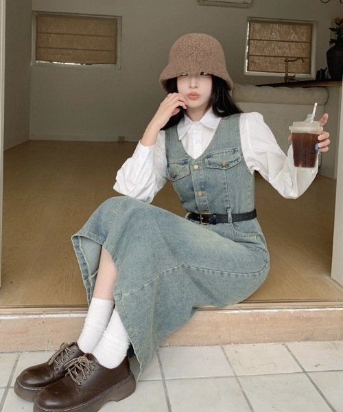 新品 RED VALENTINO デニム ミニワンピース ノースリーブ ベルト 70%OFF】デニムノースリーブミニワンピース/ウエストベルト