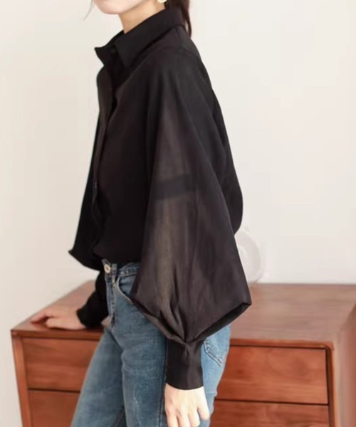 ブラウス シャツ ぽわん袖ブラウス レディース : ZOZOTOWN Yahoo