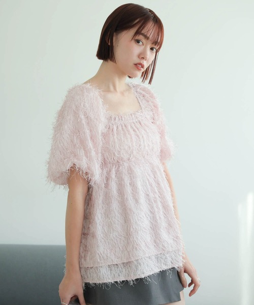 LADYMADE（レディメイド） ブラウス シャツ フリンジジャガード 