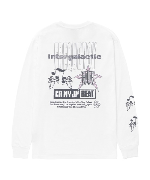 HUF tシャツ INTERGALACTIC FREQUENCY LS TEE / ハフ ロング