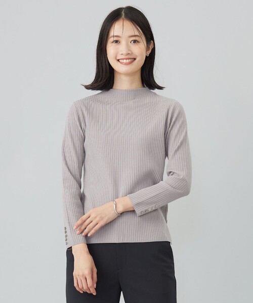 tシャツ 針抜きフライス リブ ボトルネック カットソー レディース tシャツ 針抜きフライス リブ ボトルネック カットソー