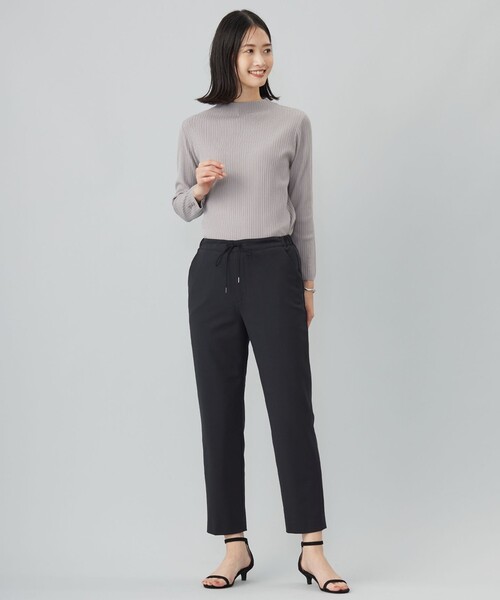 tシャツ 針抜きフライス リブ ボトルネック カットソー レディース tシャツ 針抜きフライス リブ ボトルネック カットソー