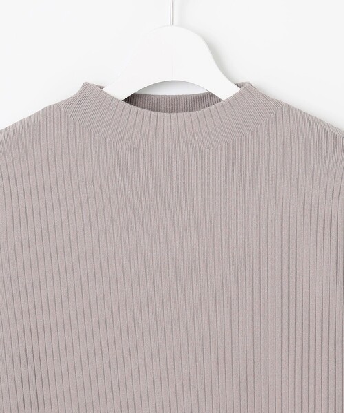 tシャツ 針抜きフライス リブ ボトルネック カットソー