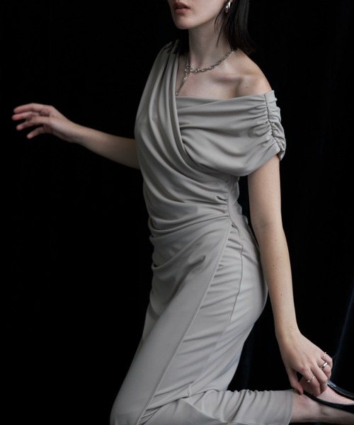 JOSE MOON（ジョゼムーン） ワンピース 半袖 CACHECOEUR NARROW DRESS
