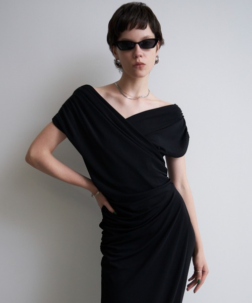 JOSEMOON ジョゼムーン　CACHECOEUR NARROW DRESS JOSE MOON（ジョゼムーン） ワンピース 半袖 CACHECOEUR NARROW DRESS