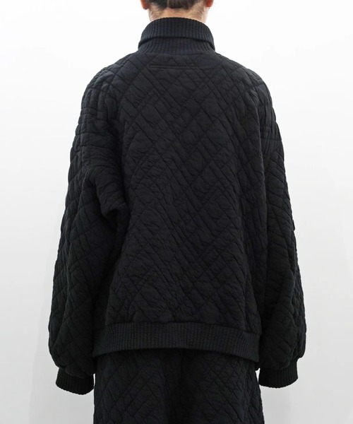 【my beautiful landlet】 キルトジャガード プルオーバー 黒 my beautiful landlet（マイビューティフルランドレット） QUILTED