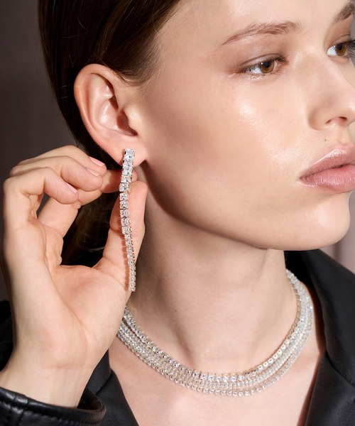 スワロフスキー　クリスタルテニス　ネックレス　チョーカー スワロフスキー クリスタルテニス ネックレス チョーカー クリスタル