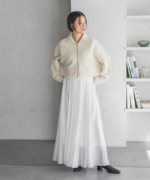 極美品☆LARDINI ラルディーニ コットン100％ フロントオープン ニット