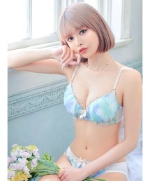 何でも揃う フェザー エアリー ショーツセット ブラジャー シフォン フル ＆ 下着・アンダーウェア