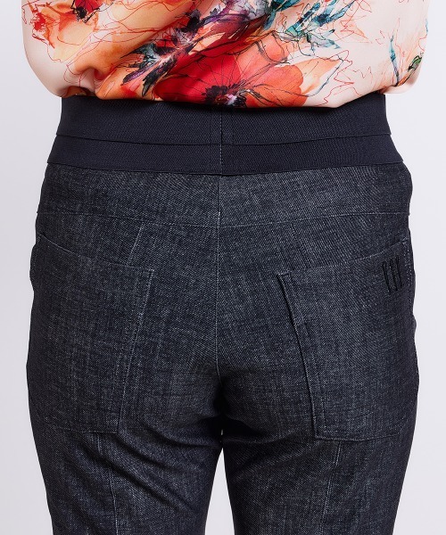 Sov. パンツ デニムライクハイテンションパンツ レディース