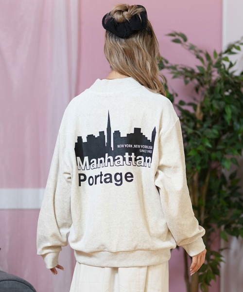 トレーナー スウェット Manhattan Portage/マンハッタンポーテージ スウェット/トレーナー ビッグシルエット スヌーピー DESI M Manhattan Portage トレーナー スウェット Portage/マンハッタン