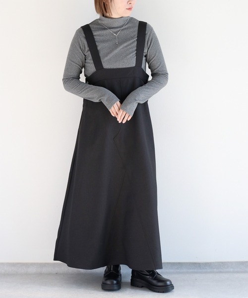 アンサンブル 「セットアイテム」フレアーシルエットジャンパースカート＋タートルネックインナー アンサンブル