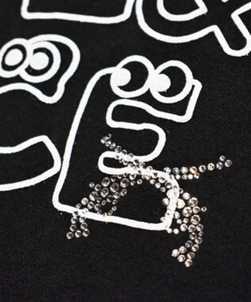 roar guns（ロアーガンズ） tシャツ 半袖 WOMAN FOAM PRINT T CRYSTAL